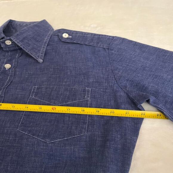 Unique Vtg Kahala for McInerny Hawaiian Shirt Men's M Smock 60's Flare Collector - Picture 5 of 7